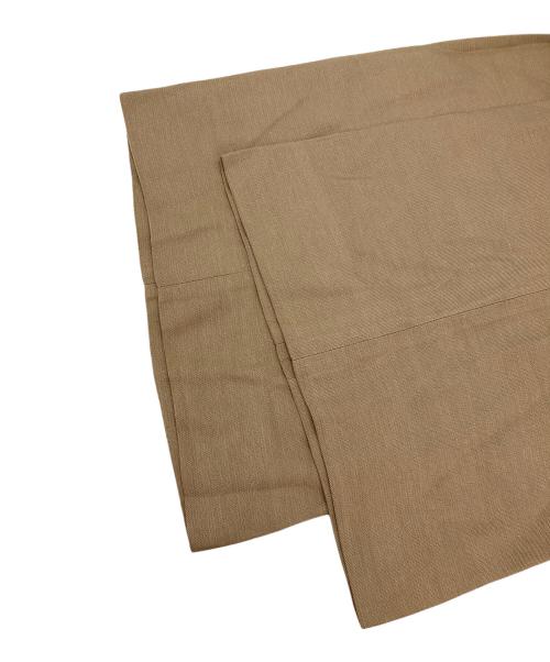 Plage（プラージュ）Plage (プラージュ) washable linen混 ハイウエストパンツ ブラウン サイズ:38の古着・服飾アイテム