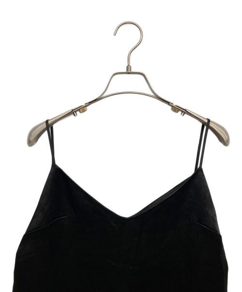 Noble（ノーブル）Noble (ノーブル) サテンキャミソールワンピース ブラック サイズ:無しの古着・服飾アイテム