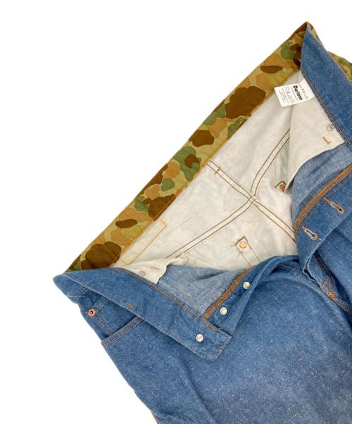 DAYTONA（デイトナ）DAYTONA (デイトナ) S.E.A.F C.P.H COTTON 1/2 PANTS グリーン×ブルー サイズ:W38　L30の古着・服飾アイテム