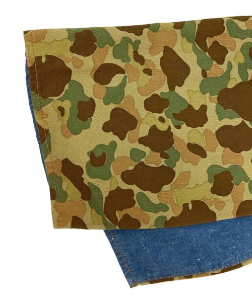 DAYTONA（デイトナ）DAYTONA (デイトナ) S.E.A.F C.P.H COTTON 1/2 PANTS グリーン×ブルー サイズ:W38　L30の古着・服飾アイテム