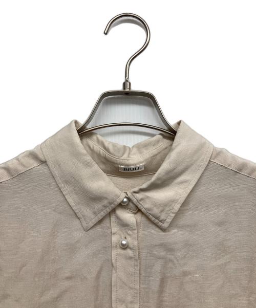BRILL（ブリル）BRILL (ブリル) リネンオーバーシャツ ベージュ サイズ:Fの古着・服飾アイテム