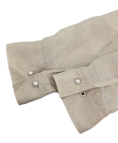 BRILL（ブリル）BRILL (ブリル) リネンオーバーシャツ ベージュ サイズ:Fの古着・服飾アイテム