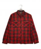 RRLダブルアールエル）の古着「ウール混シャツ」｜レッド