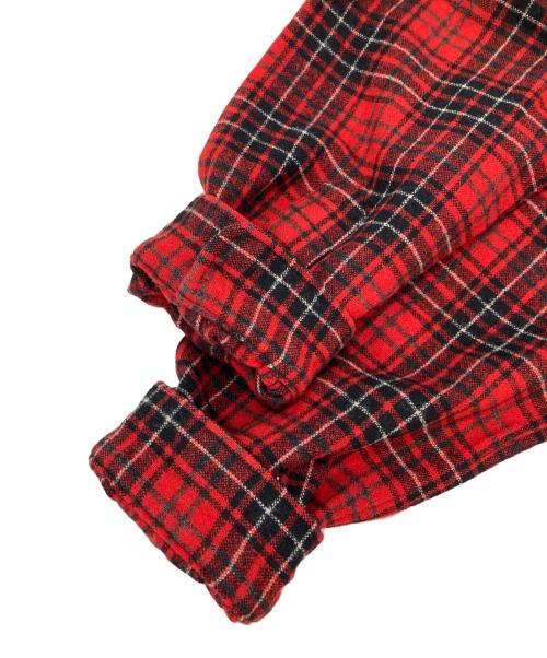 RRL（ダブルアールエル）RRL (ダブルアールエル) ウール混シャツ レッド サイズ:Lの古着・服飾アイテム