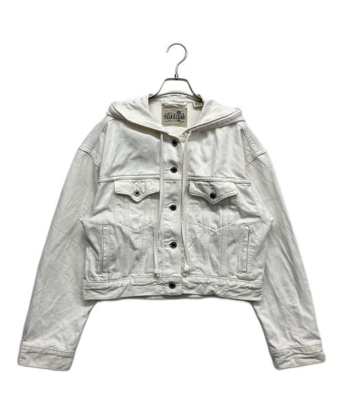 LEVI'S（リーバイス）LEVI'S (リーバイス) フーデッド トラッカージャケット ホワイト サイズ:Mの古着・服飾アイテム