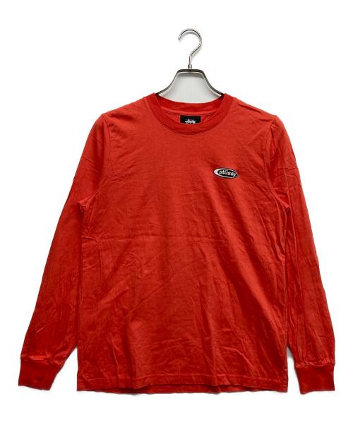 stussy（ステューシー）stussy (ステューシー) 長袖カットソー オレンジ サイズ:Mの古着・服飾アイテム
