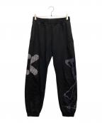 McQ Alexander McQueenマックキュー アレキサンダーマックイーン）の古着「刺繍スウェットパンツ」｜ブラック