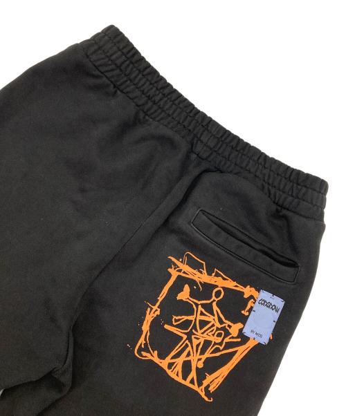 McQ Alexander McQueen（マックキュー アレキサンダーマックイーン）McQ Alexander McQueen (マックキュー アレキサンダーマックイーン) 刺繍スウェットパンツ ブラック サイズ:XSの古着・服飾アイテム