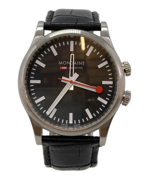 MONDAINE（モンディーン）MONDAINE (モンディーン) 腕時計 ブラックの古着・服飾アイテム
