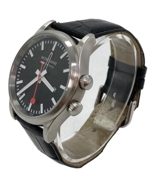 MONDAINE（モンディーン）MONDAINE (モンディーン) 腕時計 ブラックの古着・服飾アイテム