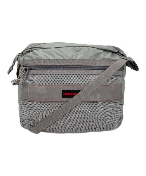 BRIEFING（ブリーフィング）BRIEFING (ブリーフィング) リップストップ メッシュ ヨコ ショルダーバッグ グレーの古着・服飾アイテム