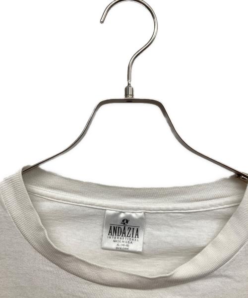 ANDAZIA（アンダジア）ANDAZIA (アンダジア) 90ｓMC ESCHER マルチアートTシャツ ホワイト サイズ:ＸＬ　の古着・服飾アイテム
