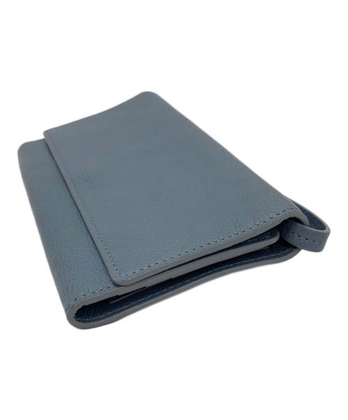 IL BISONTE（イル ビゾンテ）IL BISONTE (イル ビゾンテ) お財布ショルダーバッグ ブルーの古着・服飾アイテム