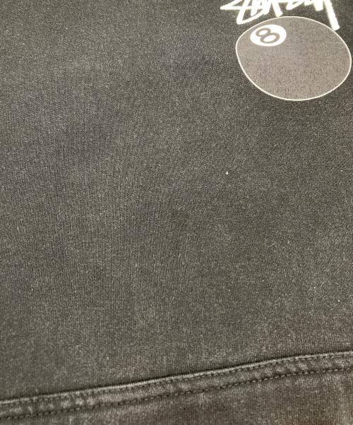 stussy（ステューシー）stussy (ステューシー) 8ボールプリントパーカー ブラック サイズ:Lの古着・服飾アイテム