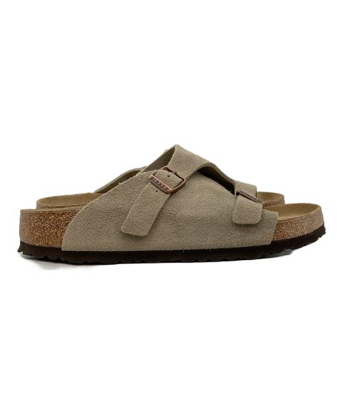 BIRKENSTOCK（ビルケンシュトック）BIRKENSTOCK (ビルケンシュトック) チューリッヒスエードサンダル ベージュ サイズ:39の古着・服飾アイテム