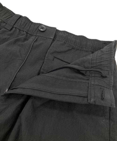 Thingless（シングレス）thingless (シングレス) 1PLEAT OVAL PANTS ブラック サイズ:Mの古着・服飾アイテム