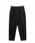 thingless（シングレス）の古着「1PLEAT OVAL PANTS」｜ブラック