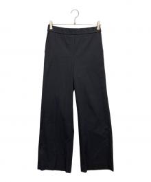 theory luxe（セオリーリュクス）の古着「リネンブレンドストレートパンツ」｜ブラック