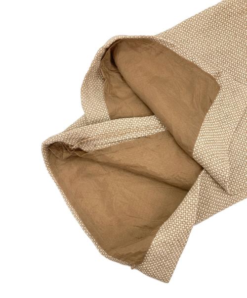 MaxMara（マックスマーラ）MaxMara (マックスマーラ) ベルト付き半袖リネンワンピース ベージュ サイズ:40の古着・服飾アイテム