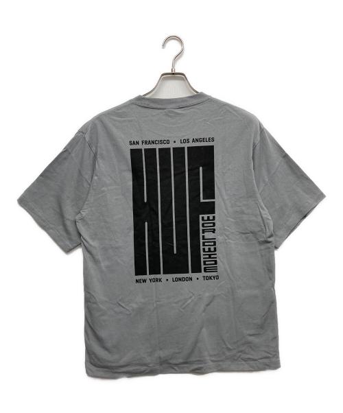 HUF（ハフ）HUF (ハフ) プリントTシャツ グレー サイズ:Mの古着・服飾アイテム