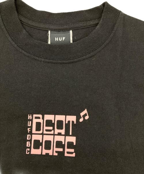 HUF（ハフ）HUF (ハフ) プリントTシャツ ブラック サイズ:Mの古着・服飾アイテム