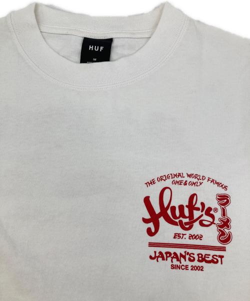 HUF（ハフ）HUF (ハフ) プリントTシャツ ホワイト サイズ:Mの古着・服飾アイテム