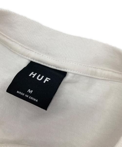 HUF（ハフ）HUF (ハフ) プリントTシャツ ホワイト サイズ:Mの古着・服飾アイテム