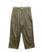 HUFハフ）の古着「タックパンツ」｜オリーブ