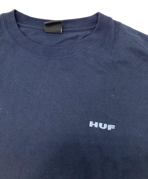 HUF（ハフ）HUF (ハフ) バックプリントTシャツ ネイビー サイズ:Mの古着・服飾アイテム