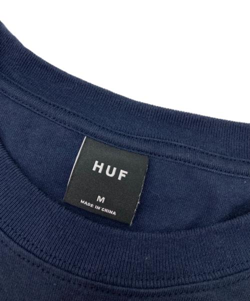 HUF（ハフ）HUF (ハフ) バックプリントTシャツ ネイビー サイズ:Mの古着・服飾アイテム