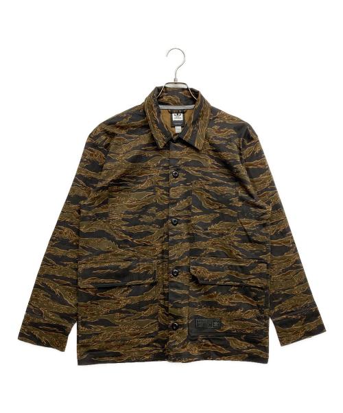 adidas（アディダス）adidas (アディダス) CAMO JACKET グリーン サイズ:Lの古着・服飾アイテム
