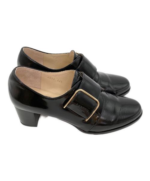 LANVIN（ランバン）LANVIN (ライバン) ベルテッドマニッシュパンプス ブラック サイズ:22 1/2の古着・服飾アイテム