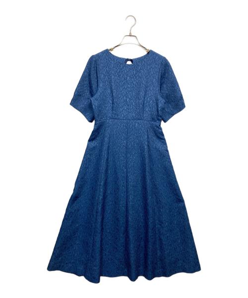 ROSSO（ロッソ）ROSSO (ロッソ) ジャガードドレス ネイビー サイズ:Freeの古着・服飾アイテム