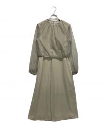 Mila Owen（ミラオーウェン）の古着「3WAYボレロブラウスタックワンピコーデ」｜グリーン