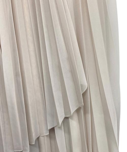 FRAY ID（フレイ アイディー）FRAY ID (フレイ アイディー) シアーチュールプリーツスカート ベージュ サイズ:1の古着・服飾アイテム