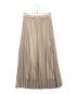 FRAY ID (フレイ アイディー) シアーチュールプリーツスカート ベージュ サイズ:1：4500円