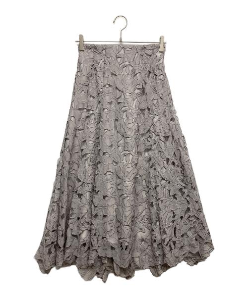 Apuweiser-riche（アプワイザーリッシェ）Apuweiser-riche (アプワイザーリッシェ) カットワークロングスカート パープル サイズ:1の古着・服飾アイテム