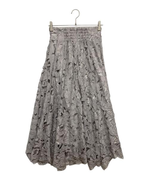 Apuweiser-riche（アプワイザーリッシェ）Apuweiser-riche (アプワイザーリッシェ) カットワークロングスカート パープル サイズ:1の古着・服飾アイテム