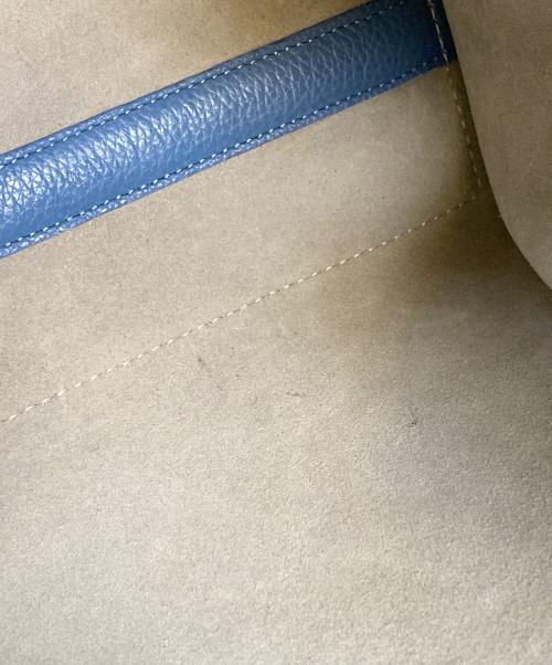 CHRISTIAN VILLA（クリスチャンヴィラ）CHRISTIAN VILLA (クリスチャンヴィラ) PEGGY2WAYレザーバッグ ブルーの古着・服飾アイテム