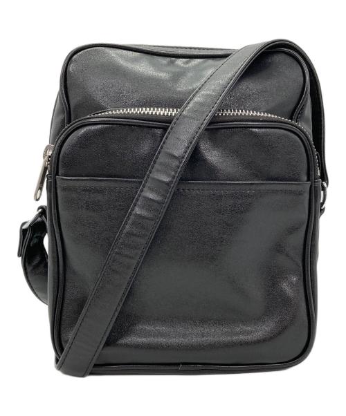 COMME des GARCONS（コムデギャルソン）COMME des GARCONS (コムデギャルソン) フェイクレザー ショルダーバッグ ブラックの古着・服飾アイテム