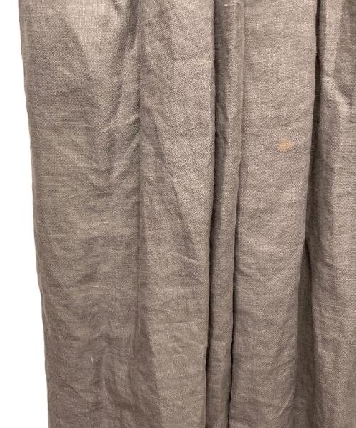 VERMEIL par iena（ヴェルメイユ パー イエナ）VERMEIL par iena (ヴェルメイユ パー イエナ) ワッシャーリネンワンピース ブラウン サイズ:無しの古着・服飾アイテム