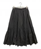 Spick and Spanスピック＆スパン）の古着「エンブロイダリーレーススカート」｜ブラック