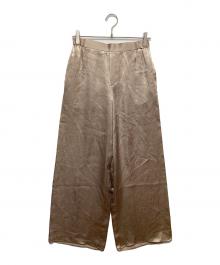 GALLARDA GALANTE NAVY（ガリャルダガランテネイビー）の古着「サテンパンツ」｜ブラウン