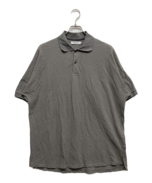 nonnative（ノンネイティブ）nonnative (ノンネイティブ) CLERK S/S POLO SHIRT COTTON PIQUE OVERDYED グレー サイズ:3の古着・服飾アイテム