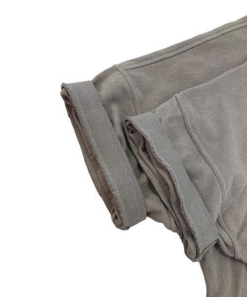 nonnative（ノンネイティブ）nonnative (ノンネイティブ) CLERK S/S POLO SHIRT COTTON PIQUE OVERDYED グレー サイズ:3の古着・服飾アイテム