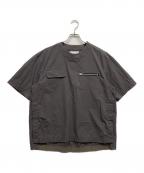 sacaiサカイ）の古着「Cotton Nylon Oxford Pullover」｜グレー