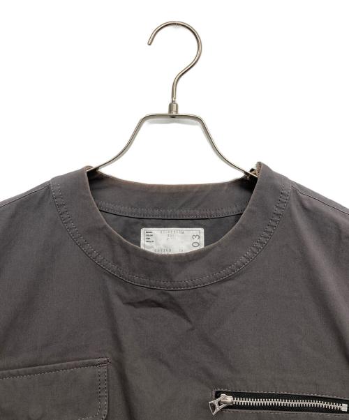 sacai（サカイ）sacai (サカイ) Cotton Nylon Oxford Pullover グレー サイズ:2の古着・服飾アイテム