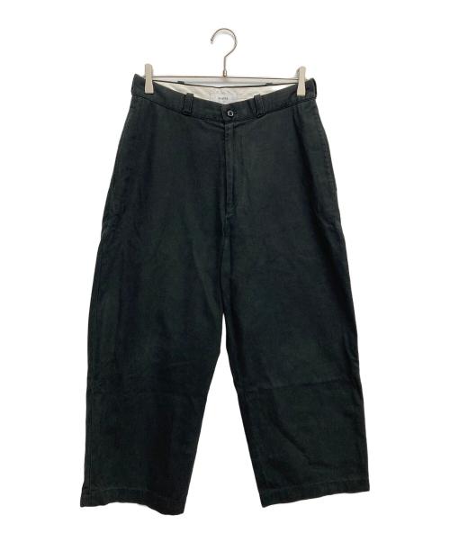 MARK（マーク）MARK (マーク) オーガニックコットンギャバパンツ ブラック サイズ:2の古着・服飾アイテム