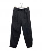 ISSEY MIYAKE MENイッセイミヤケメン）の古着「ギャバジンベルエッドパンツ」｜ブラック