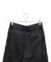 中古・古着 ISSEY MIYAKE MEN (イッセイミヤケメン) ギャバジンベルエッドパンツ ブラック サイズ:2：9000円